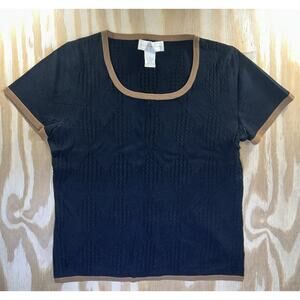 Doncaster Women's Black Top Textured Size Medium